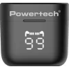 Powertech PT-1227 In-ear Bluetooth Handsfree Ακουστικά με Αντοχή στον Ιδρώτα και Θήκη Φόρτισης Μαύρα