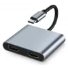 Powertech PTH-113 USB-C Docking Station με HDMI 4K PD Γκρι Powertech PTH-113 USB-C Docking Station με HDMI 4K PD Γκρι