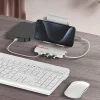 Ldnio USB 3.0 Hub 4 Θυρών με σύνδεση USB-C / Ethernet Λευκό (DS-26U)
