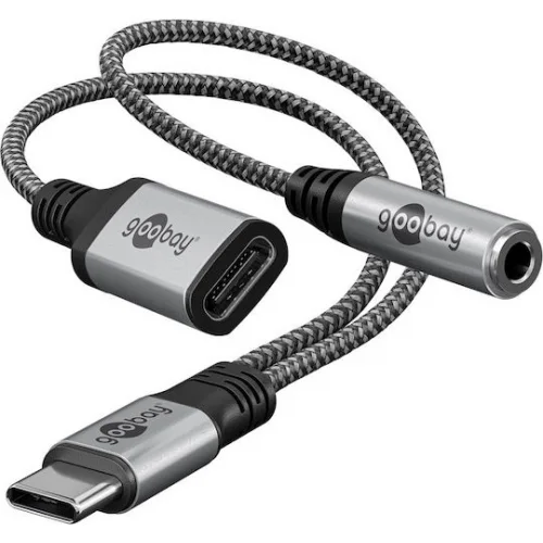 Goobay Μετατροπέας USB-C male σε 3.5mm female Γκρι (74524) Goobay Μετατροπέας USB-C male σε 3.5mm female Γκρι (74524)