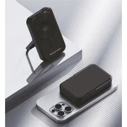 Powertech MagSafe Power Bank 10000mAh 22.5W με Θύρα USB-A και Θύρα USB-C Power Delivery / Quick Charge 3.0 Μαύρο