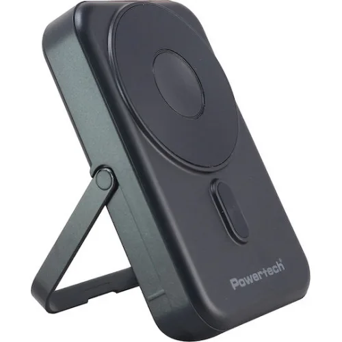 Powertech MagSafe Power Bank 10000mAh 22.5W με Θύρα USB-A και Θύρα USB-C Power Delivery / Quick Charge 3.0 Μαύρο