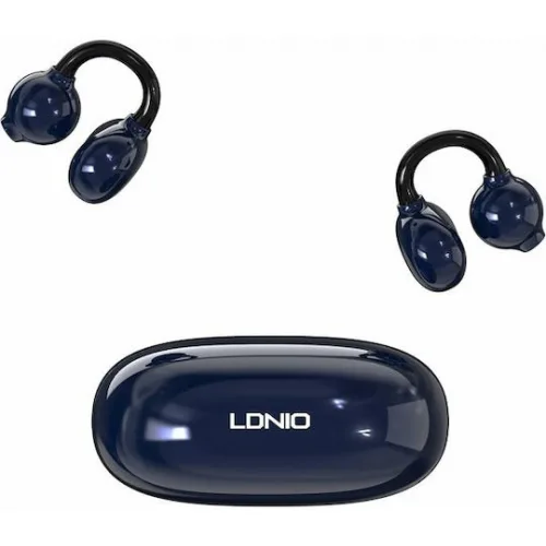 Ldnio T09 Open Ear Bluetooth Handsfree Ακουστικά με Θήκη Φόρτισης Μπλε