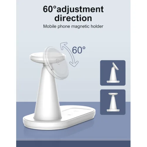 Ldnio Ασύρματος Φορτιστής (Qi Pad) 15W Λευκός (WL01)