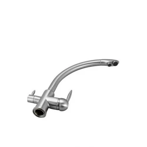 Bruno Μπαταρία Κουζίνας Πάγκου Ασημί