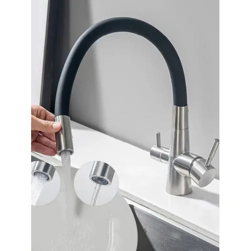 Bruno Μπαταρία Κουζίνας Πάγκου Μαύρη