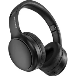 Powertech PT-1463 Ασύρματα / Ενσύρματα On Ear Ακουστικά με 30 ώρες Λειτουργίας Μαύρα