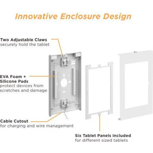 Brateck Pad34-01 Βάση Tablet Τοίχου έως 11" σε Μαύρο χρώμα