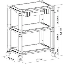 Τροχύλατη Βάση για Eκτυπωτή AMS-5L