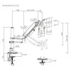 Brateck Βάση Γραφείου Οθόνης έως 32" με Βραχίονα (LDT97-C012PE)