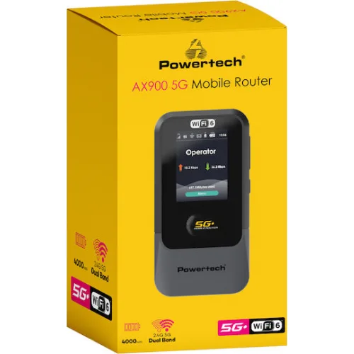 Powertech Ασύρματο 5G Mobile Router Powertech Ασύρματο 5G Mobile Router