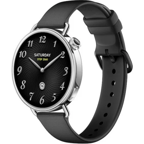 Xiaomi Watch S4 Aluminium 41mm Αδιάβροχο με Παλμογράφο (Μαύρο)