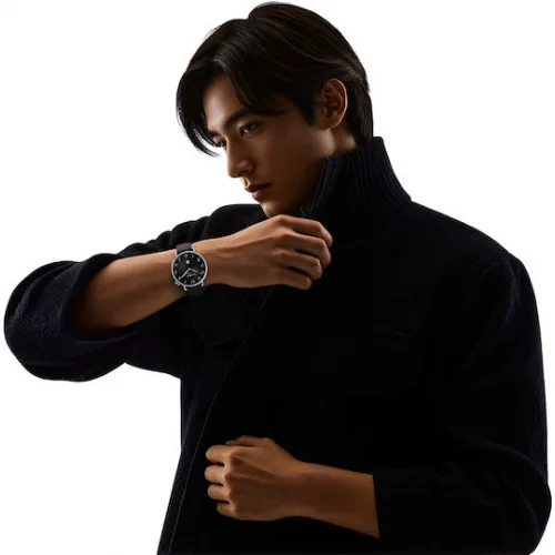 Xiaomi Watch S4 Aluminium 41mm Αδιάβροχο με Παλμογράφο (Μαύρο)