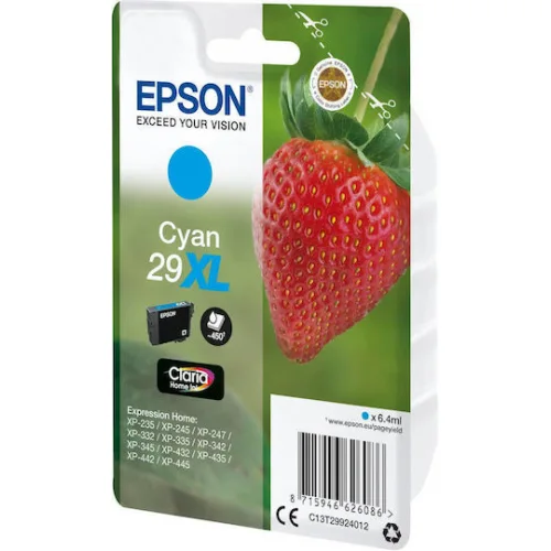 Epson 29XL Γνήσιο Μελάνι Εκτυπωτή InkJet Κυανό (C13T29924010 C13T29924012)