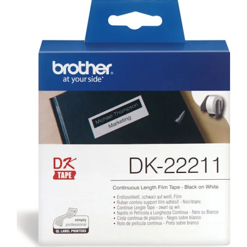 Brother Ταινία Ετικετογράφου 15.2m x 29mm σε Λευκό Χρώμα