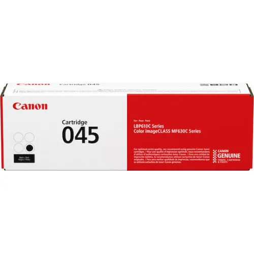 Canon 045 Γνήσιο Toner Laser Εκτυπωτή Μαύρο 1400 Σελίδων (1242C002)
