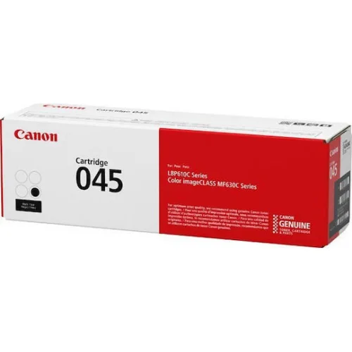 Canon 045 Γνήσιο Toner Laser Εκτυπωτή Μαύρο 1400 Σελίδων (1242C002)