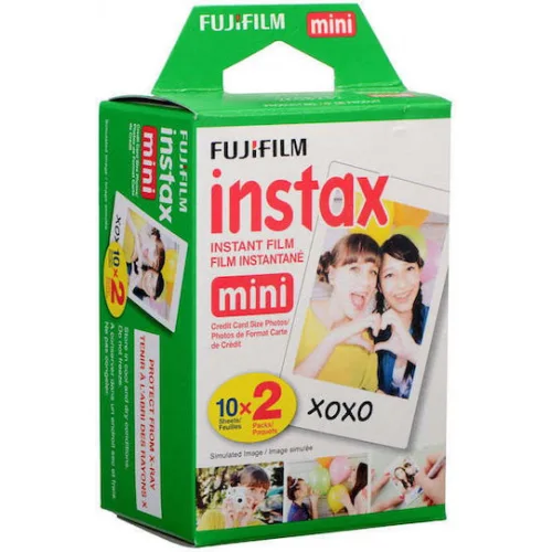 Fujifilm Color Instax Mini Instant Φιλμ (20 Exposures) White