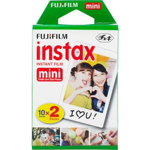 Fujifilm Color Instax Mini Instant Φιλμ (20 Exposures) White
