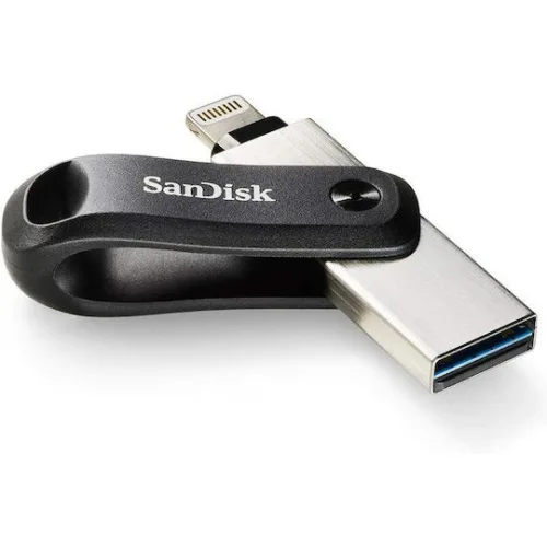 Sandisk iXpand 64GB USB 3.1 Stick με σύνδεση Lightning & USB-A Μαύρο