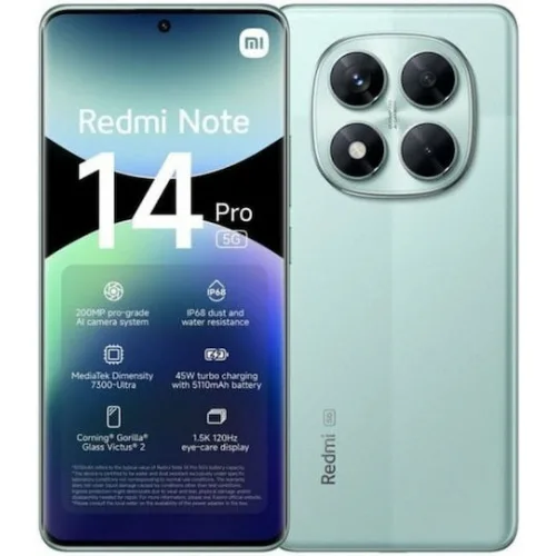 Xiaomi Redmi Note 14 Pro 5G Dual SIM (12/512GB) Coral Green