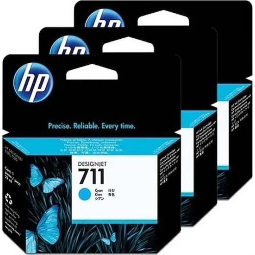 HP 711 Γνήσιο Μελάνι Εκτυπωτή InkJet Κυανό (CZ134A)