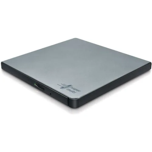 Hitachi-LG Data Storage Εξωτερικός Οδηγός Εγγραφής/Ανάγνωσης CD/DVD για Desktop / Laptop Ασημί
