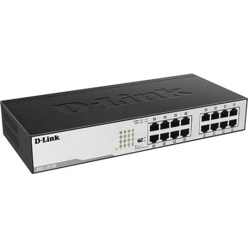 D-Link DES-1016D Unmanaged L2 Switch με 16 Θύρες Ethernet