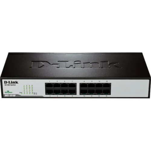 D-Link DES-1016D Unmanaged L2 Switch με 16 Θύρες Ethernet