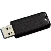 Verbatim PinStripe 256GB USB 3.0 Stick Μαύρο