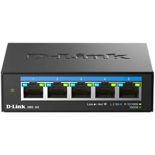 D-Link DMS-105 Unmanaged L2 Switch με 5 Θύρες Ethernet