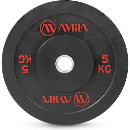 AMILA Δίσκος Ολυμπιακού Τύπου Λαστιχένιος 1 x 5kg Φ50mm
