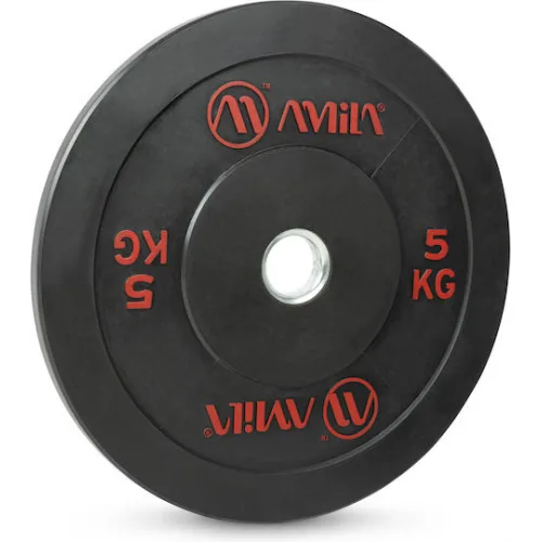 AMILA Δίσκος Ολυμπιακού Τύπου Λαστιχένιος 1 x 5kg Φ50mm