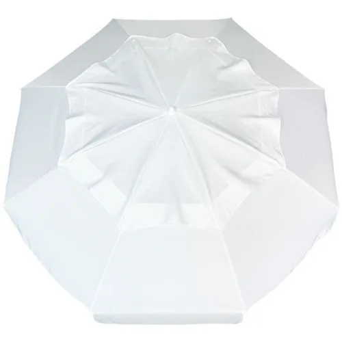 Escape Σπαστή Ομπρέλα Θαλάσσης Ecru Διαμέτρου 2m με Αεραγωγό Λευκή