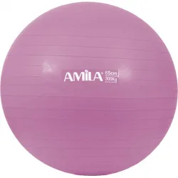 AMILA Μπάλα Pilates 65cm , 1.4kg σε Ροζ Χρώμα Bulk