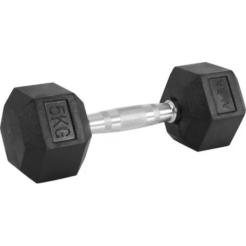 AMILA Βαράκι Εξάγωνο Λαστιχένιο 1 x 5kg