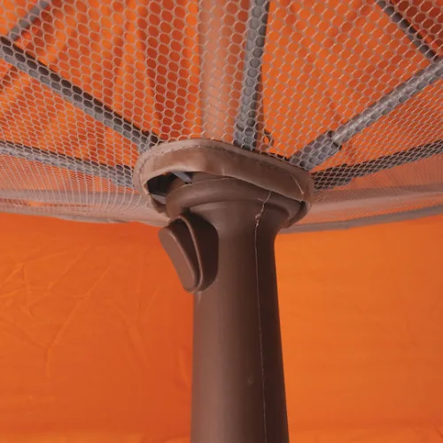 Escape Σπαστή Ομπρέλα Θαλάσσης Αλουμινίου Διαμέτρου 2.2m με UV Προστασία και Αεραγωγό Πορτοκαλί