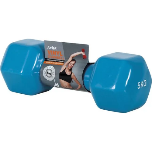 AMILA Βαράκι Εξάγωνο Βινυλίου 1 x 5.0kg