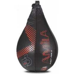 AMILA Δερμάτινος Σάκος Ταχύτητας Γεμάτος με Ύψος 31cm Μαύρος