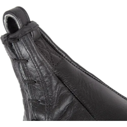 AMILA Δερμάτινος Σάκος Ταχύτητας Γεμάτος με Ύψος 31cm Μαύρος