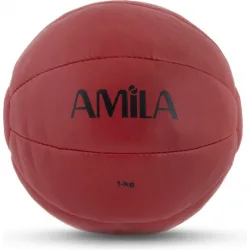 AMILA Μπάλα Medicine 1kg σε Κόκκινο Χρώμα