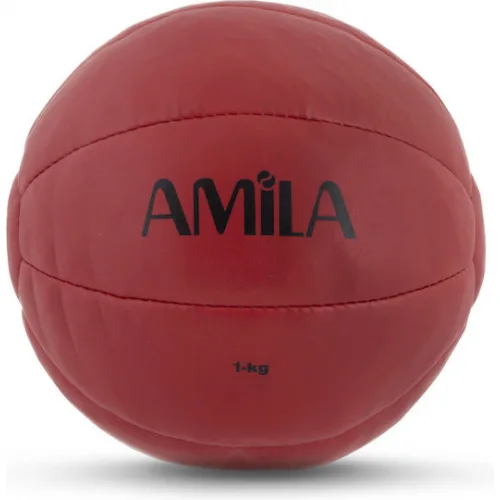 AMILA Μπάλα Medicine 1kg σε Κόκκινο Χρώμα