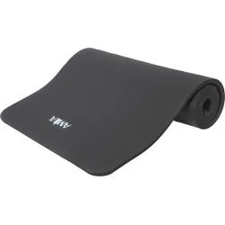 AMILA Στρώμα Γυμναστικής Yoga/Pilates Μαύρο με Ιμάντα Μεταφοράς (183x60x1.5cm)