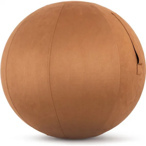 Κάλυμμα Μπάλα Γυμναστικής Amila Gymball 65cm Sueded Καφέ 96791