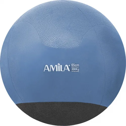 AMILA Μπάλα Pilates 65cm , 10kg σε Μπλε Χρώμα