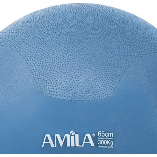 AMILA Μπάλα Pilates 65cm , 10kg σε Μπλε Χρώμα