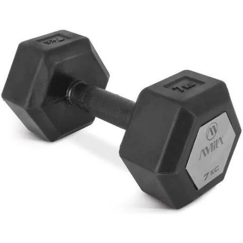 AMILA Βαράκι Εξάγωνο Λαστιχένιο 1 x 7kg