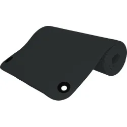 AMILA Στρώμα Γυμναστικής Yoga/Pilates Μαύρο με Ιμάντα Μεταφοράς (142x60x1.2cm)