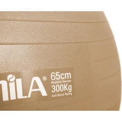 AMILA Μπάλα Pilates 65cm , 1.50kg σε Χρυσό Χρώμα Bulk