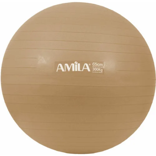 AMILA Μπάλα Pilates 65cm , 1.50kg σε Χρυσό Χρώμα Bulk